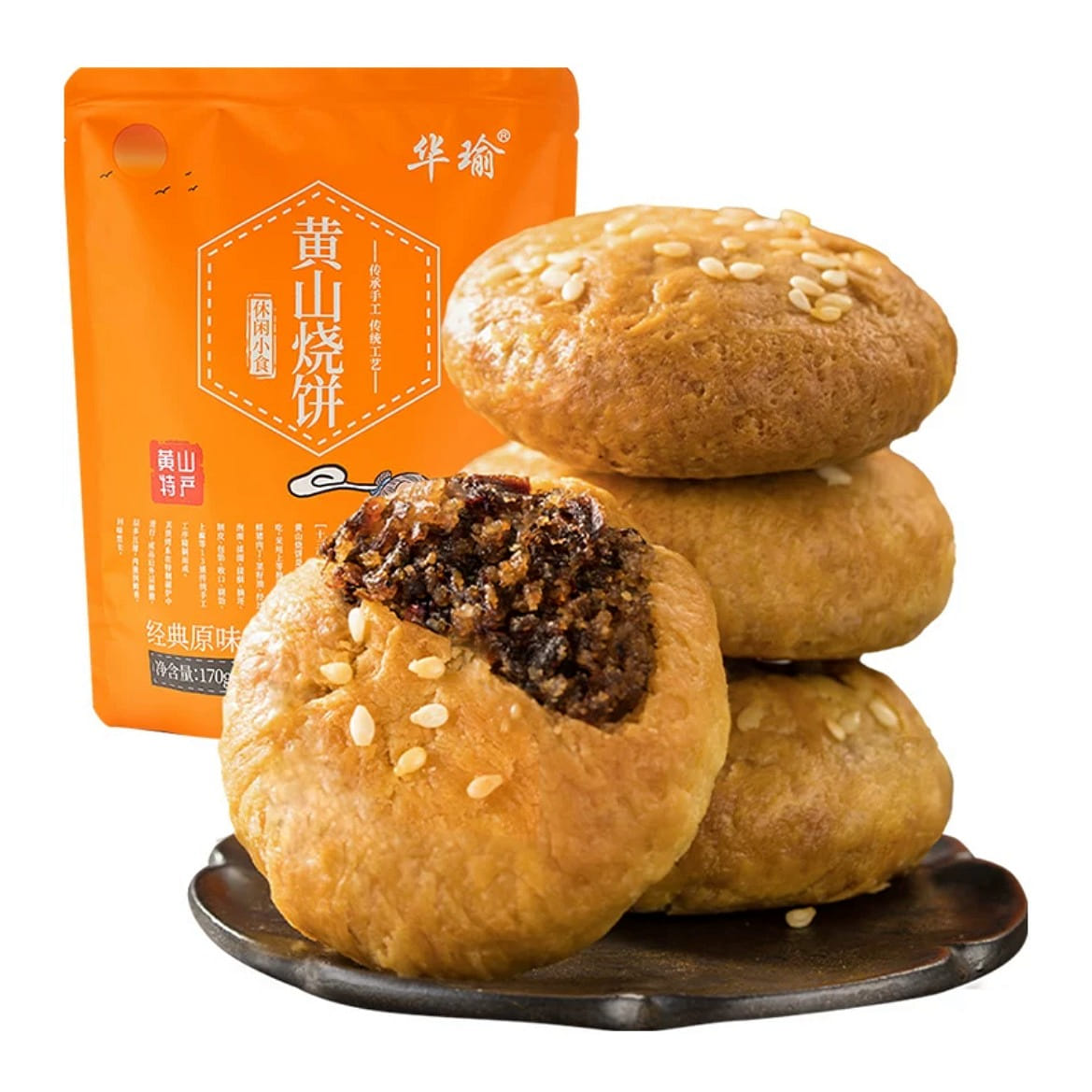 Huayu Mount Huangshan Shaobing (Baked cake in griddle) Snack 170 g