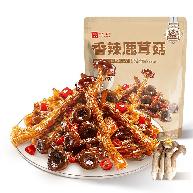 Liangpin Puzhi Spicy Deer Mushroom (92g) 92 그램