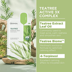Mediheal Tea Tree Essential Face Mask 10 Sheets 1 box