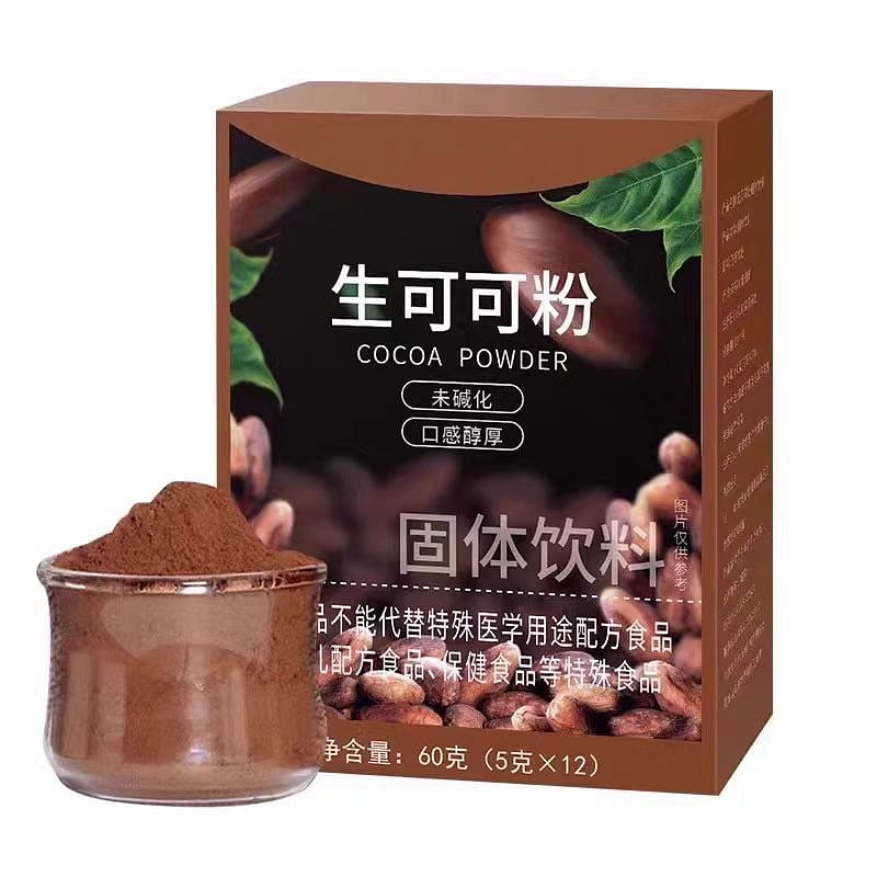 Raw cocoa powder, hot chocolate, milk companion 60 그램