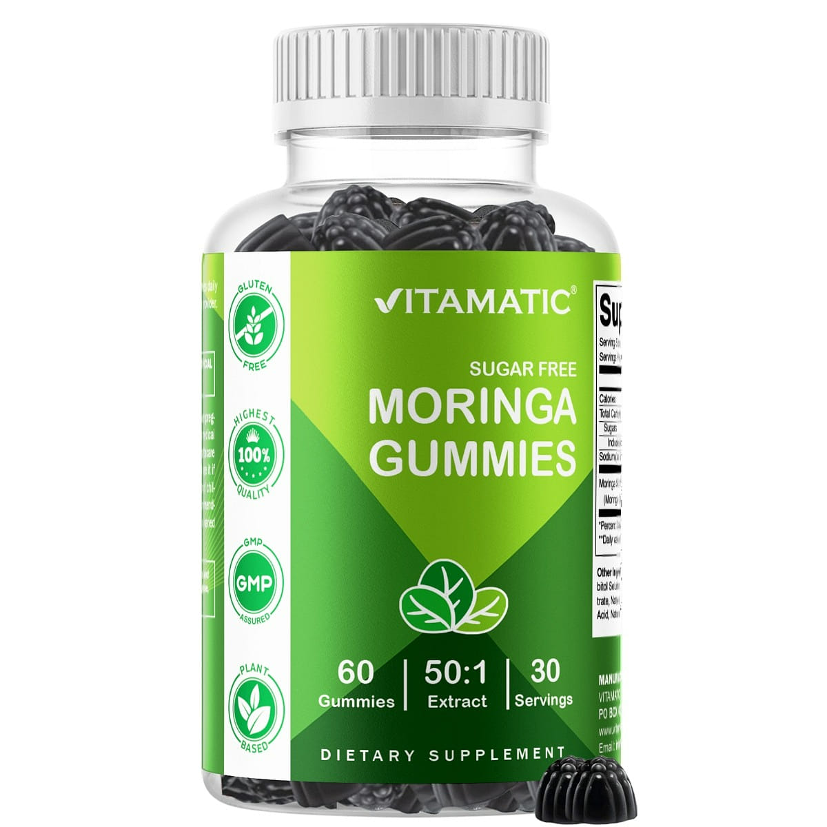 Moringa 100mg (50:1 Extract), 60 Gummies 1 개