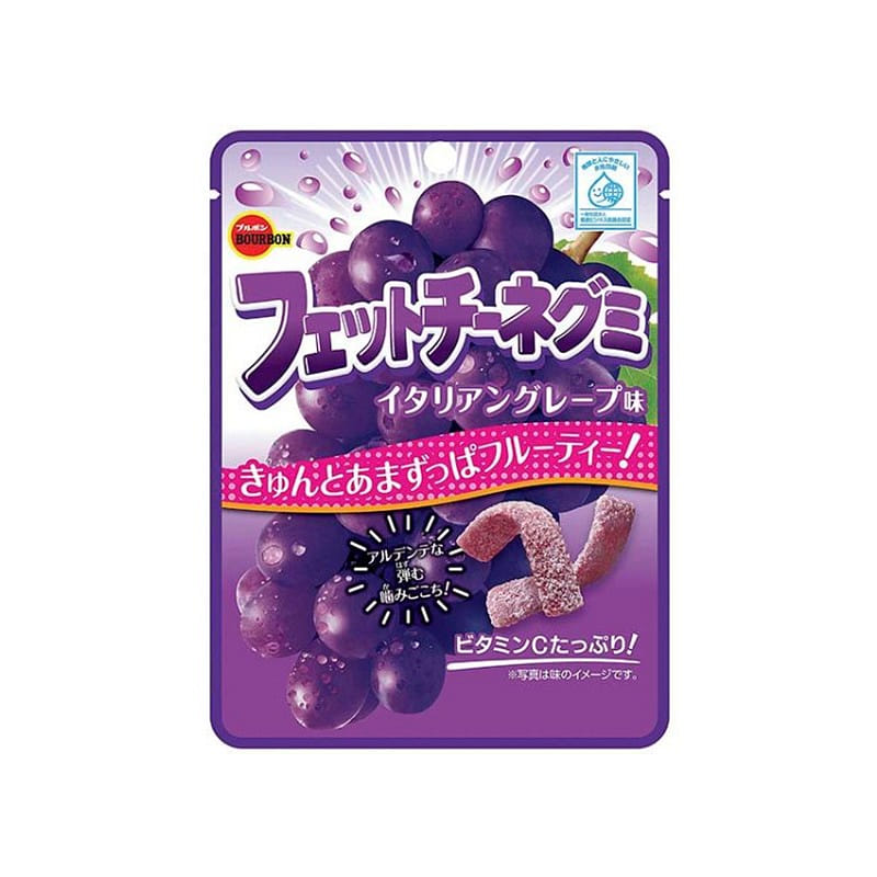 Bourbon Fettuccine Gummy Italian Grape Flavour 50g 1 ส่วน