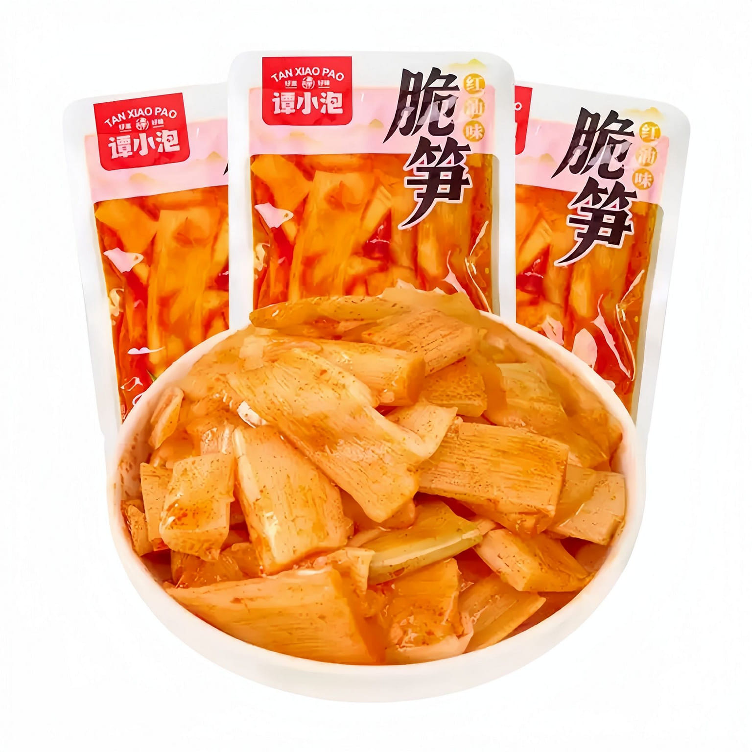 Tan Xiaopao spicy crispy bamboo shoots 200g, about 200 g
