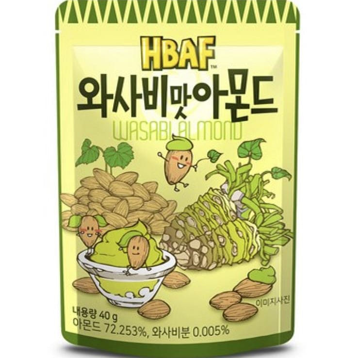 HBAF Wasabi Almond 40g 1 개입