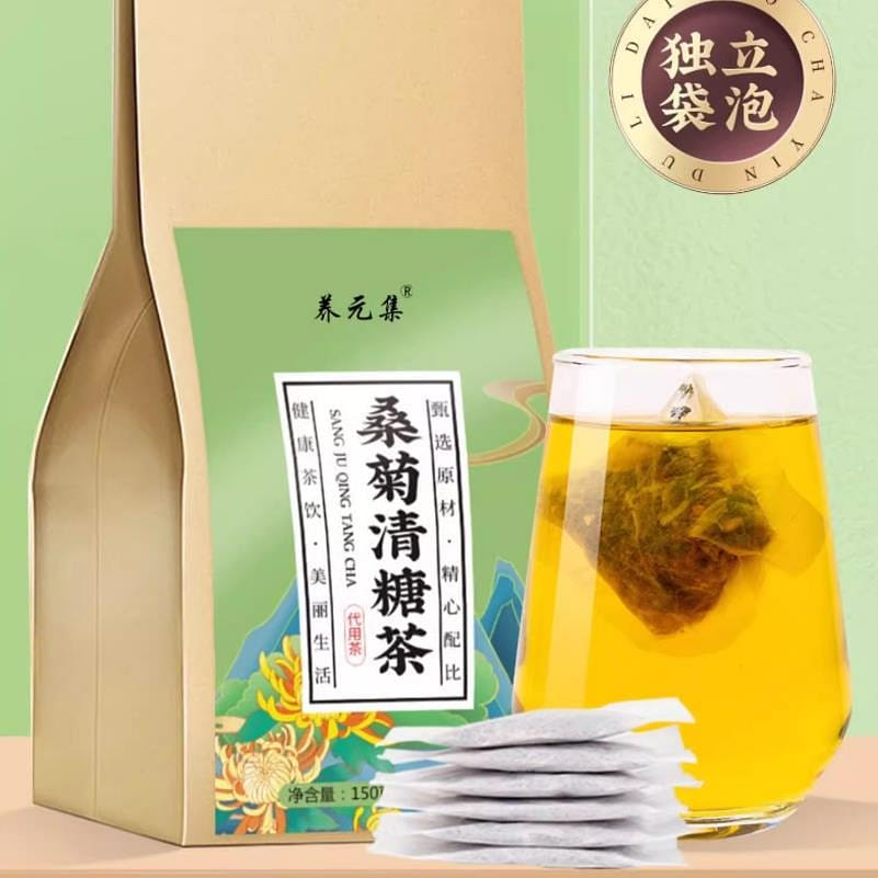 Sangju Clear Sugar Tea Semen Cassia Seed Mulberry Leaf Gardenia 5g*30bag/bag 150 กรัม