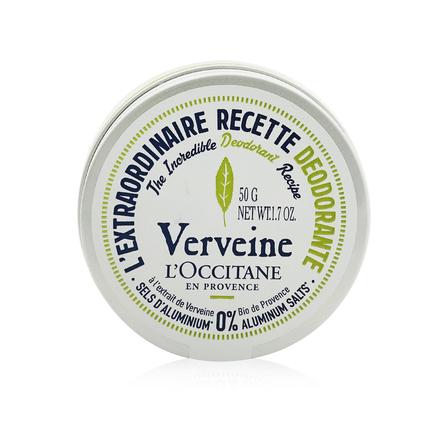 L'Occitane Verveine (Verbena) Deodorant - 0% Aluminum Salts 50g/1.7oz 50 g