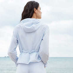 우브라스 가볍고 휴대가 간편한 자외선 차단 재킷 후드 자외선 차단 코트 - 부예백-S 50 그램