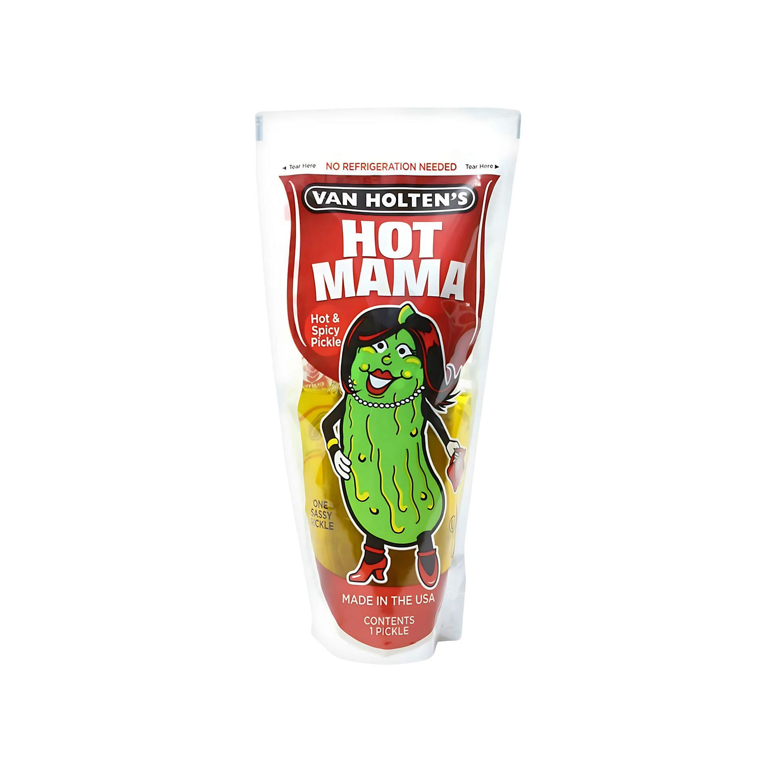 Van Holten's Hot Mama Hot Pickle in a Pouch (USA) 1 each