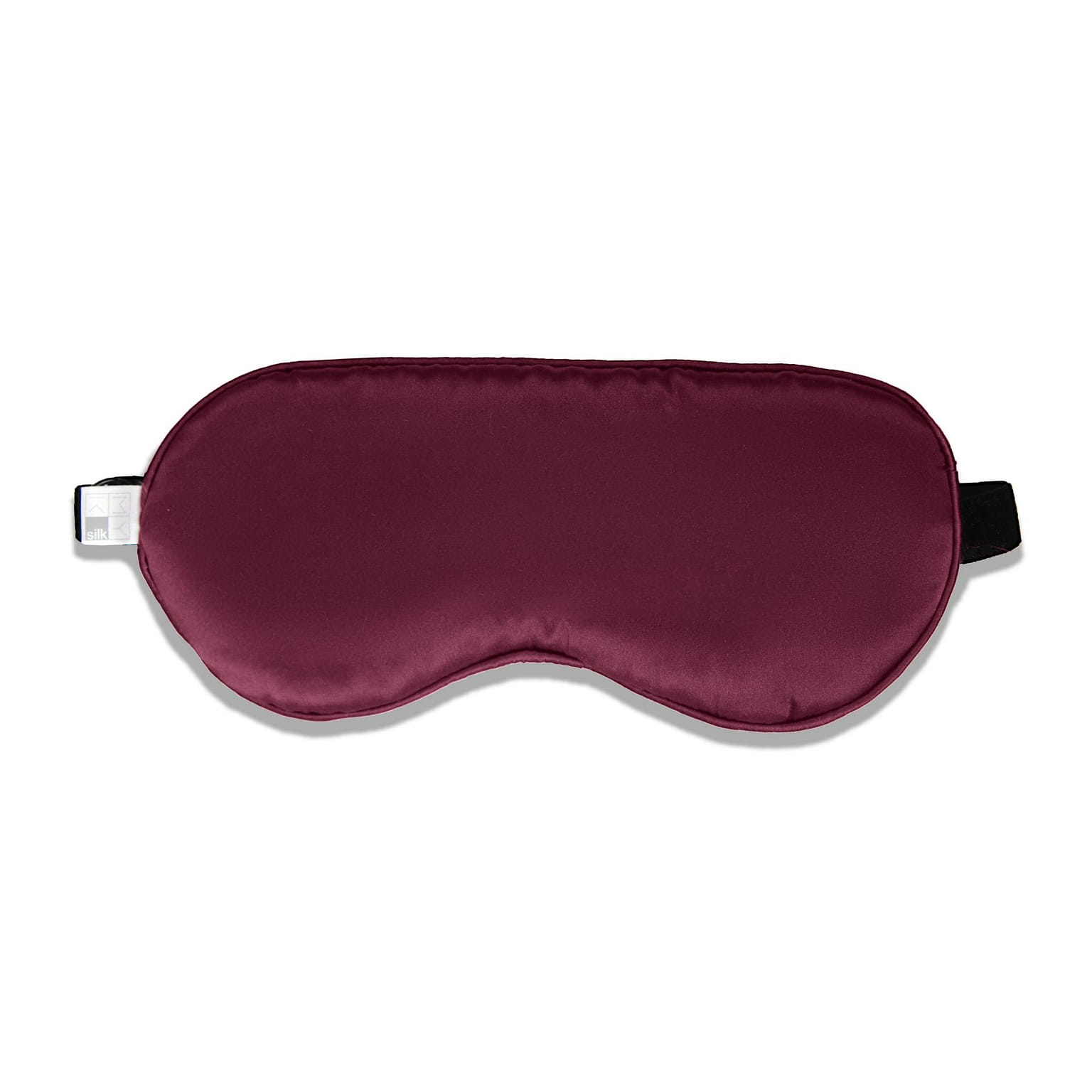 Beauty Silk Eye Mask with Velvet Band (19 Momme) Classic / Burgundy 1 phần