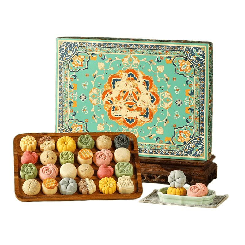 24 Solar Terms Pastries Small Mooncakes Gift Boxes 538 กรัม
