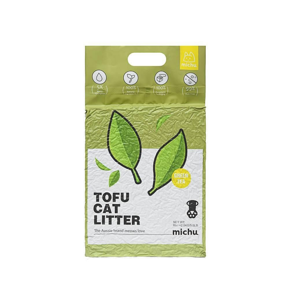 MICHU Tofu Cat Litter Greentea 5 ポンド