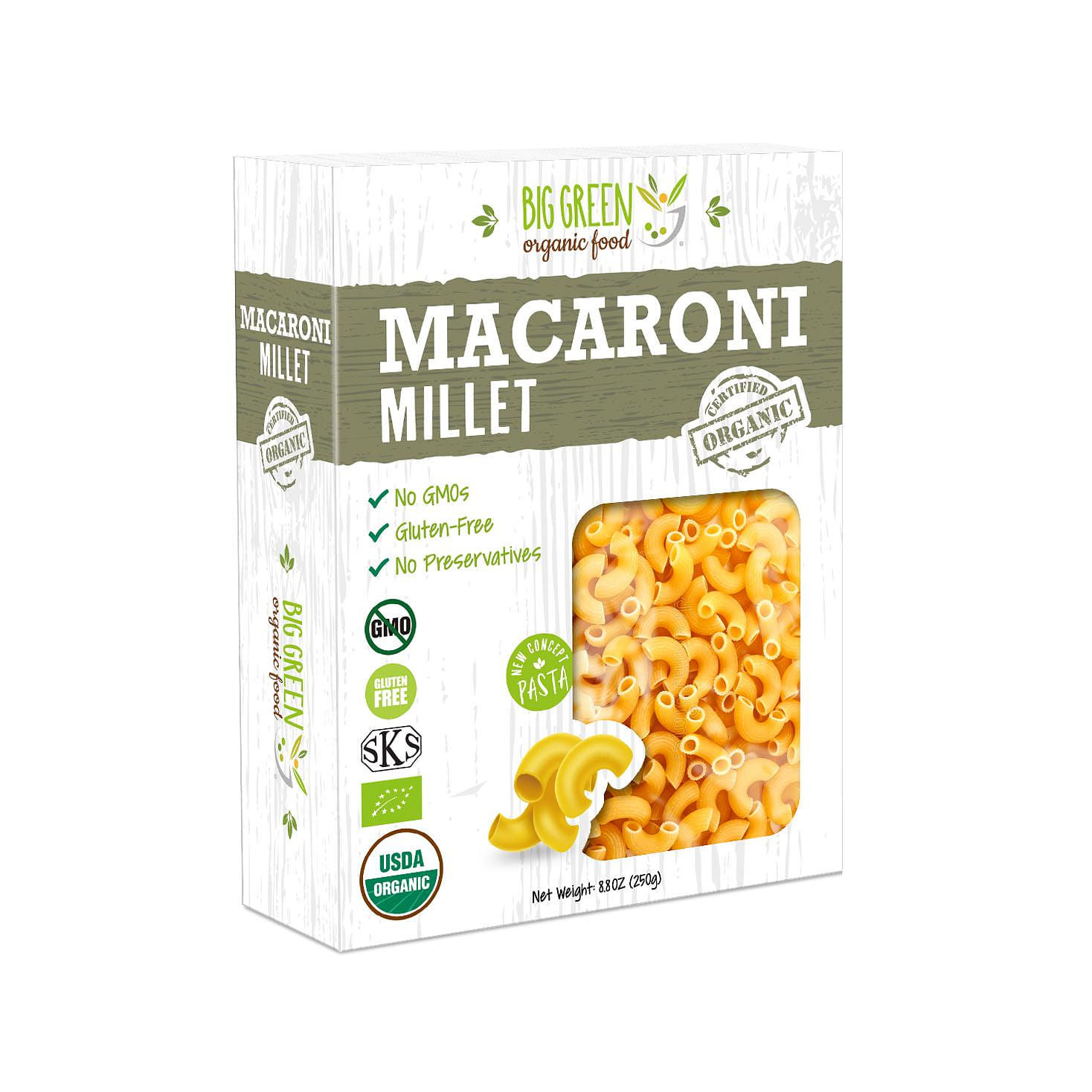 New Concept Organic Millet Macaroni 8.8 oz