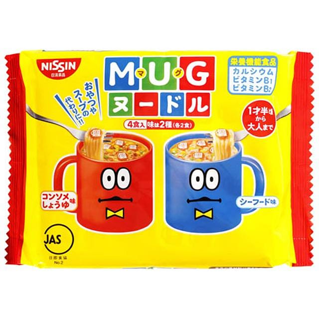 日清 MUG兒童泡麪 94g 醬油海鮮雙味 1 份