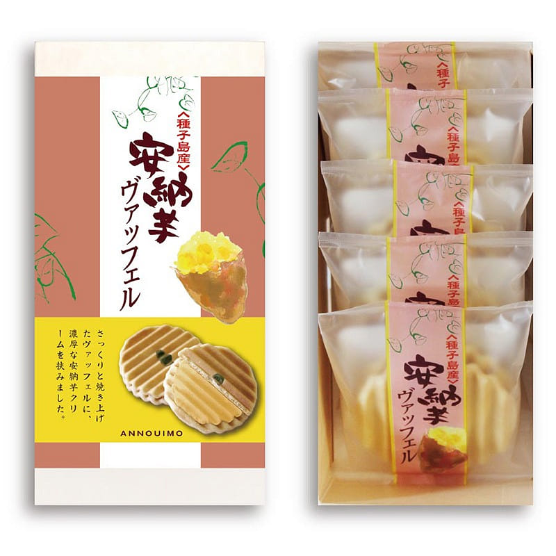 Kyoto Fushimi Waffles Sweet Potato Flavor 5 Pieces 1 each