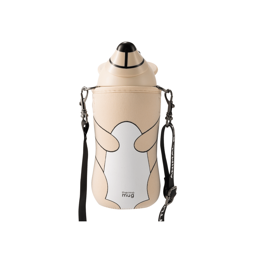 THERMOS Pearl White Bear Animal Bottle 380ml 1 each