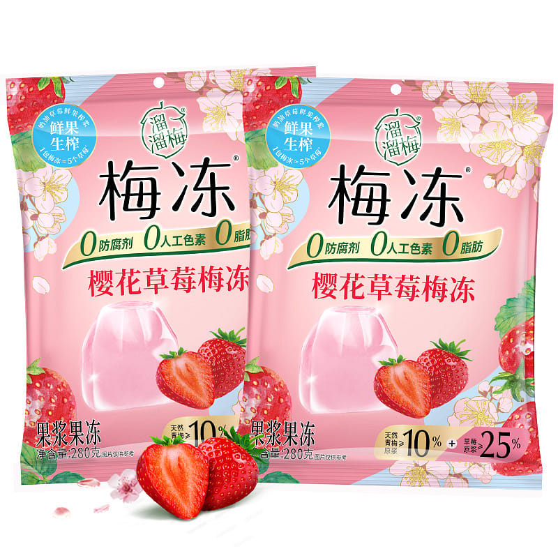 Sakura Strawberry Plum Jelly 280g*1 bag 280 그램