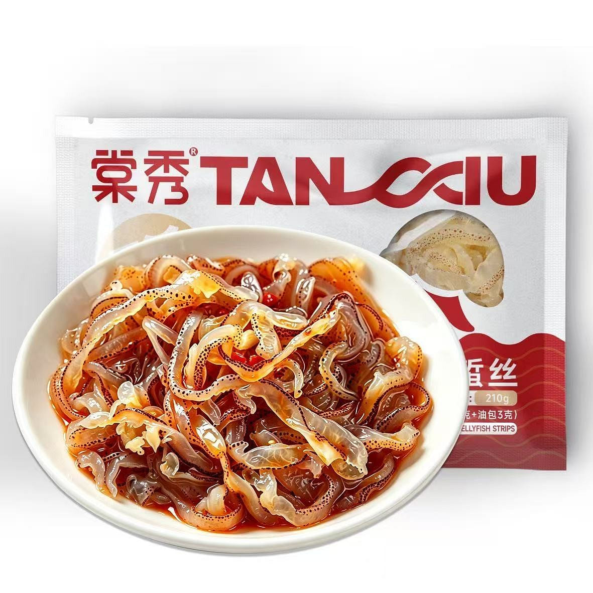 Tangxiu Spicy Jellyfish Strips 210g*1 bag 1 pack
