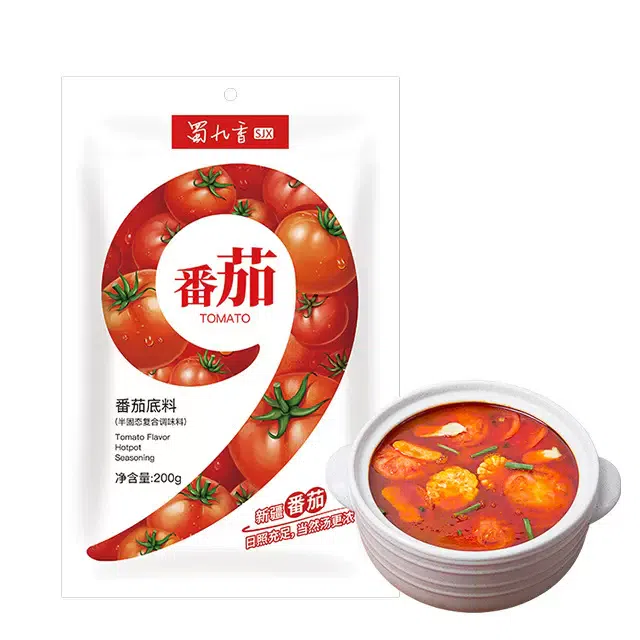 Shu nine fragrant tomato flavor spicy 200g*1 bag 200 กรัม