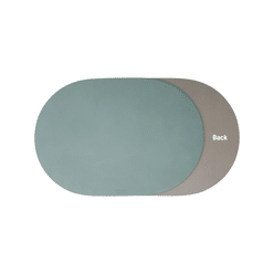Le’enmi 椭圆形双面皮革托盘 - 薄荷绿色 / 大号 1 份