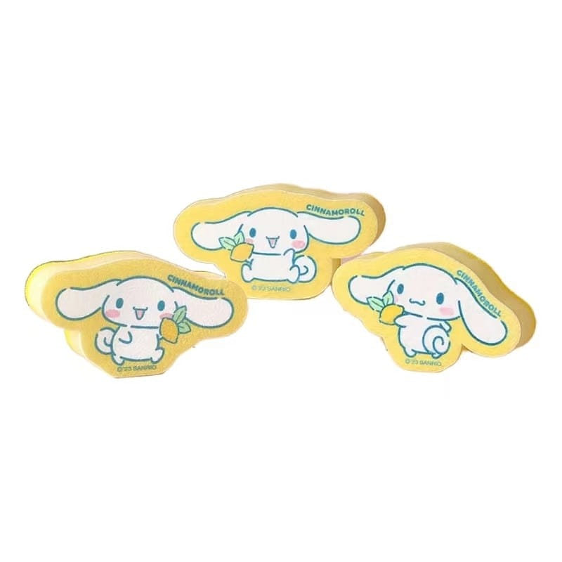 Sanrio Cleaning Sponge Scouring Pad Clean Wash The Dishes-Cinnamoroll 3Pc 1 개