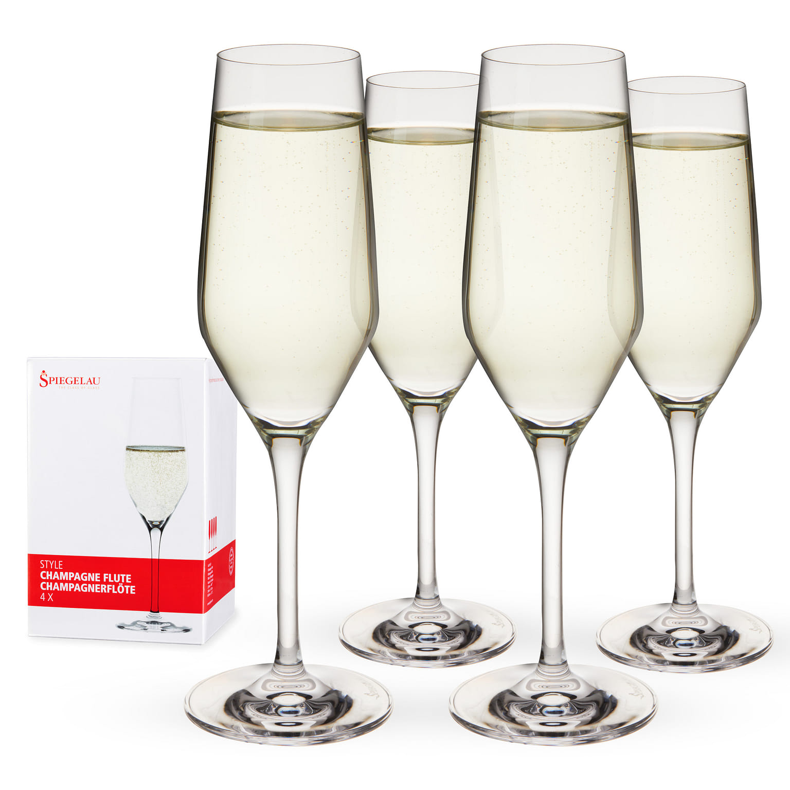 Spiegelau Style 8.5 oz champagne flute (set of 4) 4 ส่วน