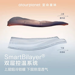 亚朵星球深睡被pro双层被芯控温四季被 免被套设计 9 磅