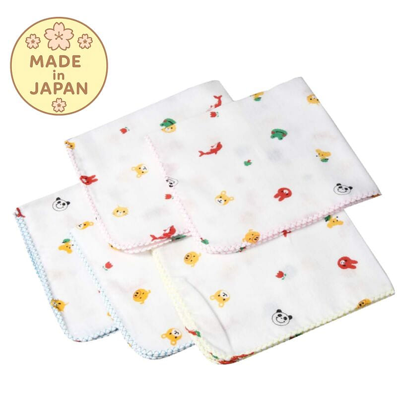 Cotton Gauze Baby Handkerchief 5p - Made in Japan 1 개