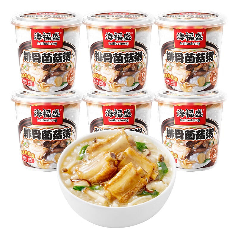 Spare Rib & Mushroom (6 Cups) 38 g*6 boxes