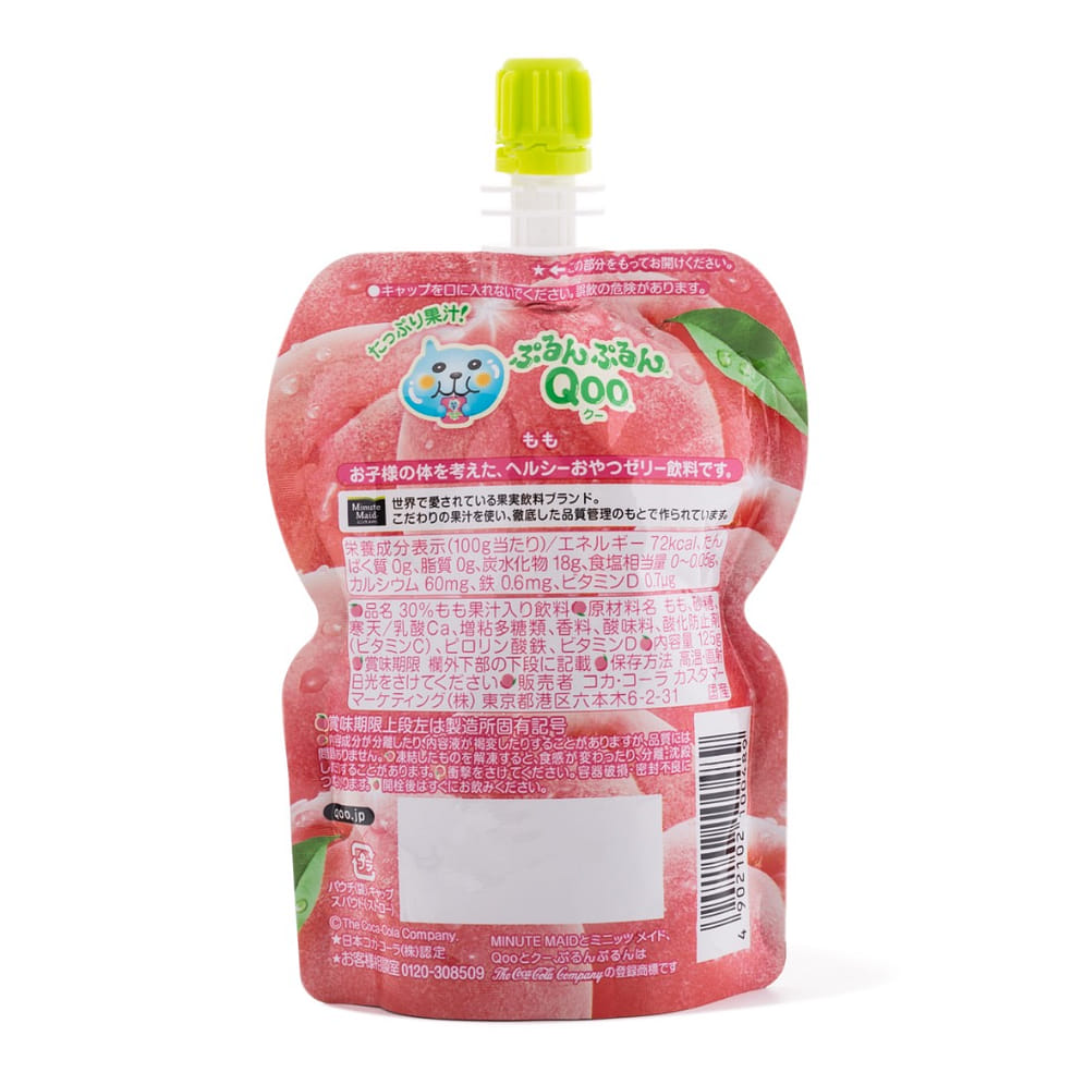 Qoo ゼリー飲料 たっぷり果汁 ピーチ 4.4 オンス - Weee!