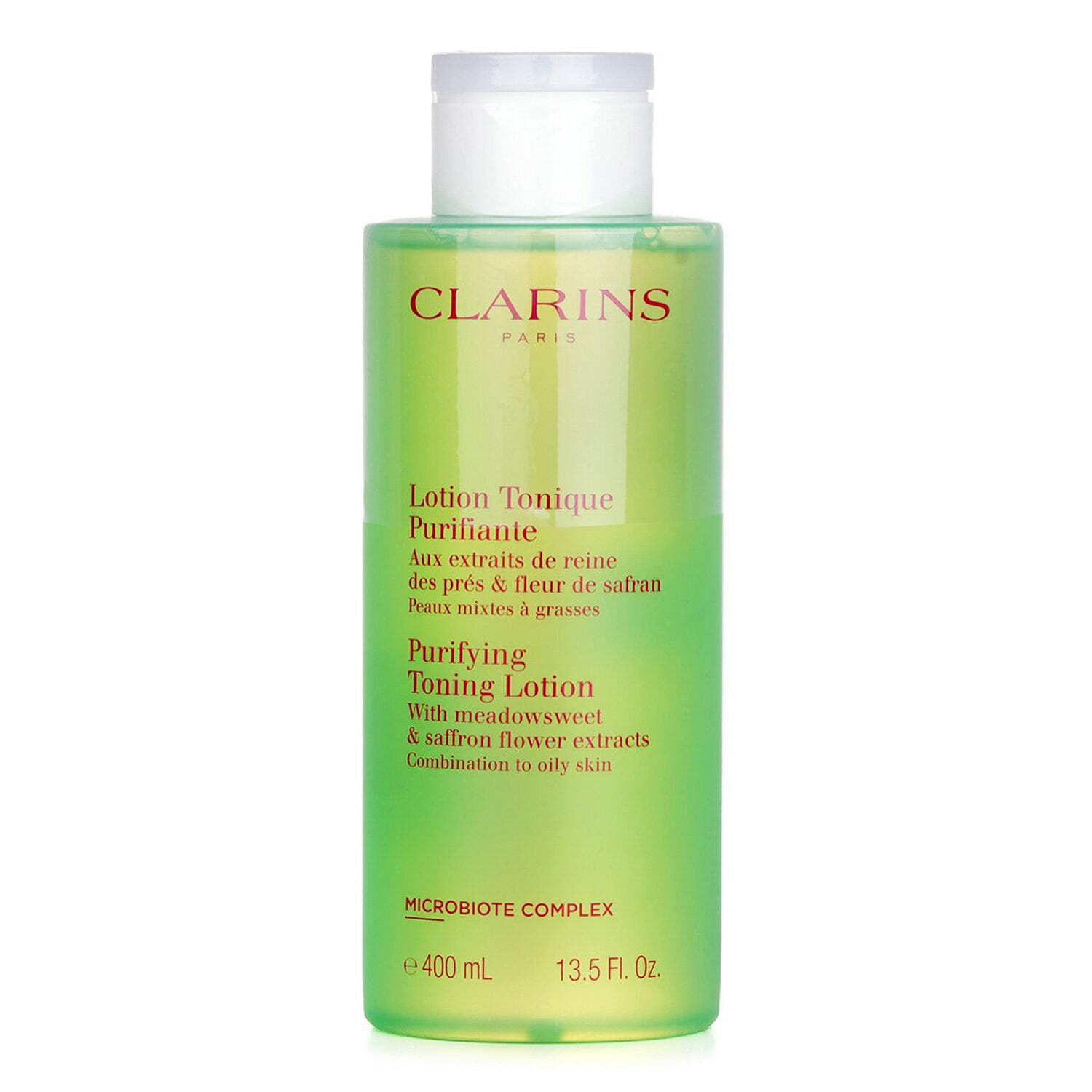 Clarins Purifying Toning Lotion with Meadowsweet & Saffron Flower Extracts - Combination to Oily Skin 400ml/13.5oz 400 밀리리터