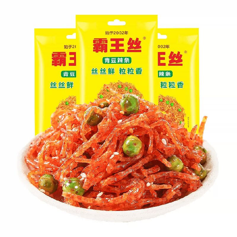 Ba Wang Si Super Spicy Green Bean Snack 18g 18 g*5 pack
