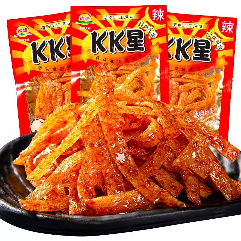 Dejian kk star chili bar 18g/bag popping spicy flavor snacks leisure food 18 그램