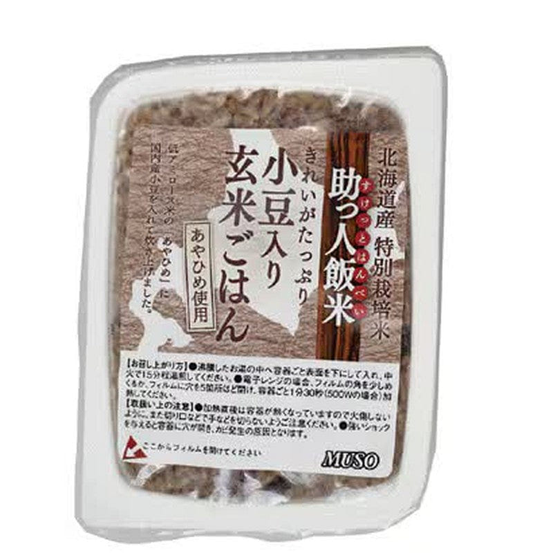 Muso Helper Rice Brown Rice with Red Beans 160g 1 each