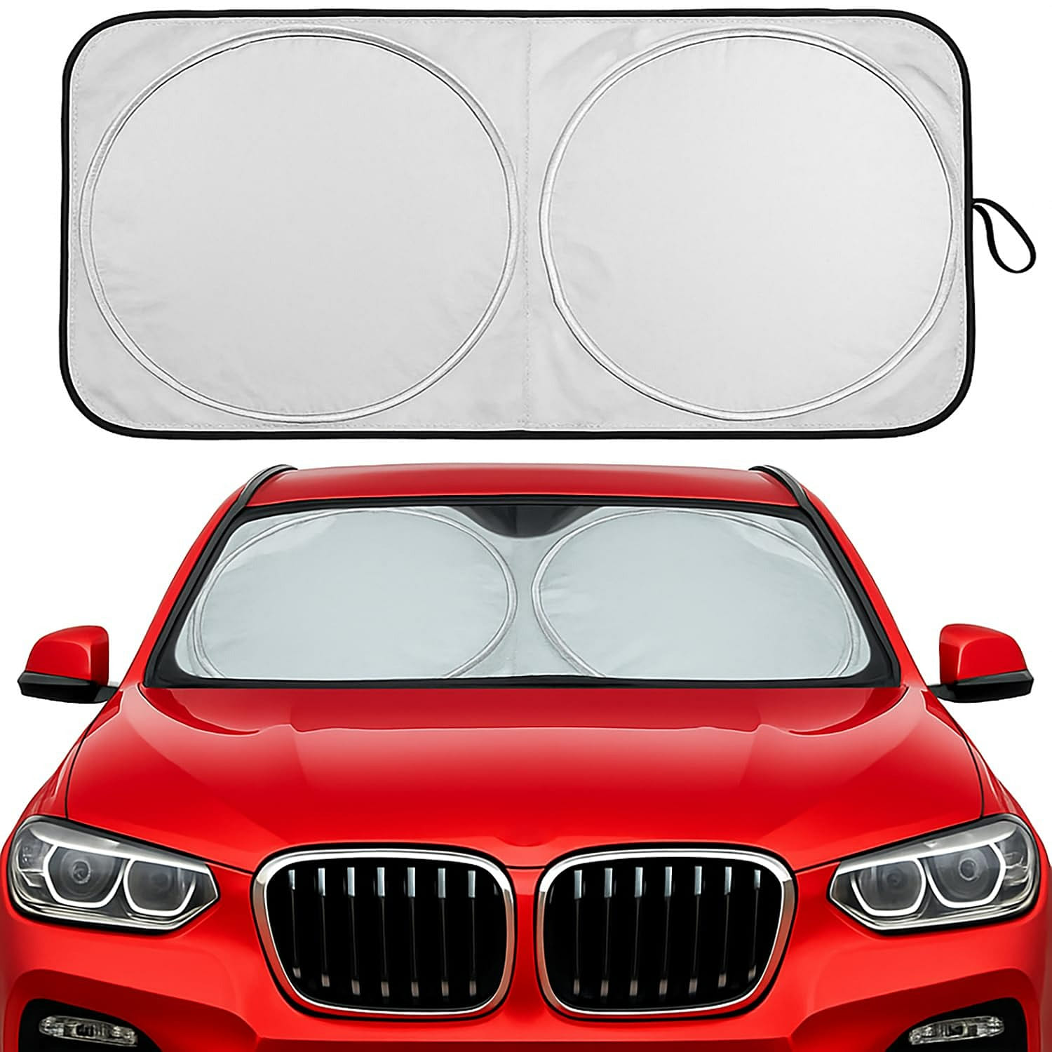 Car Windshield Sun Shade - Foldable Reflective Sun 1 each