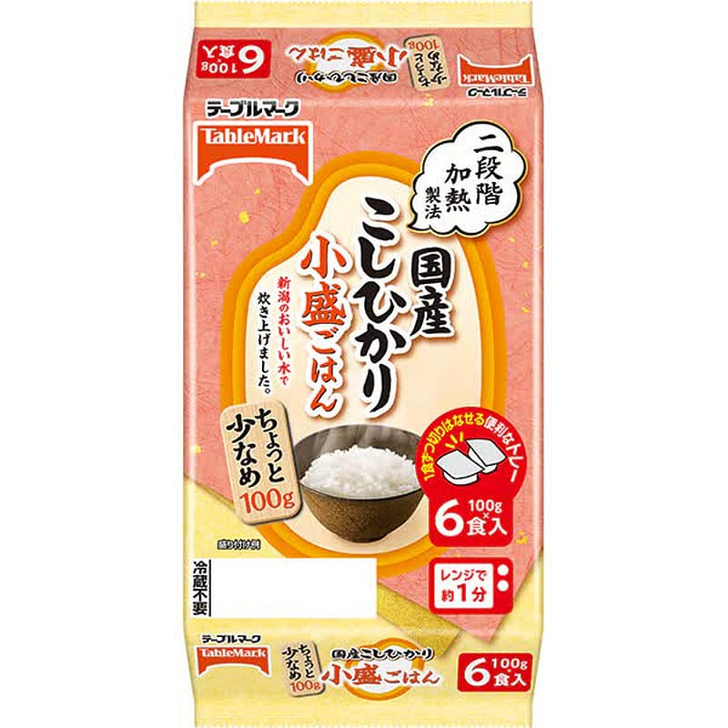 TableMark Koshihikari Small Rice 6 Meals 600g 1 each