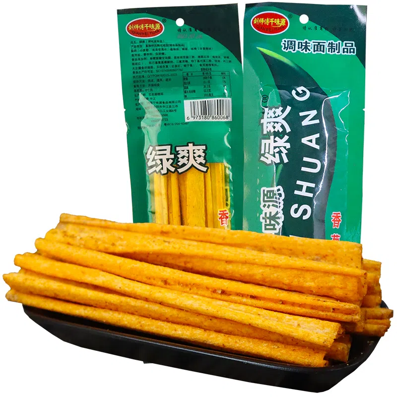 Green spicy strips healthy spicy snacks 16g*1 bag 16 그램
