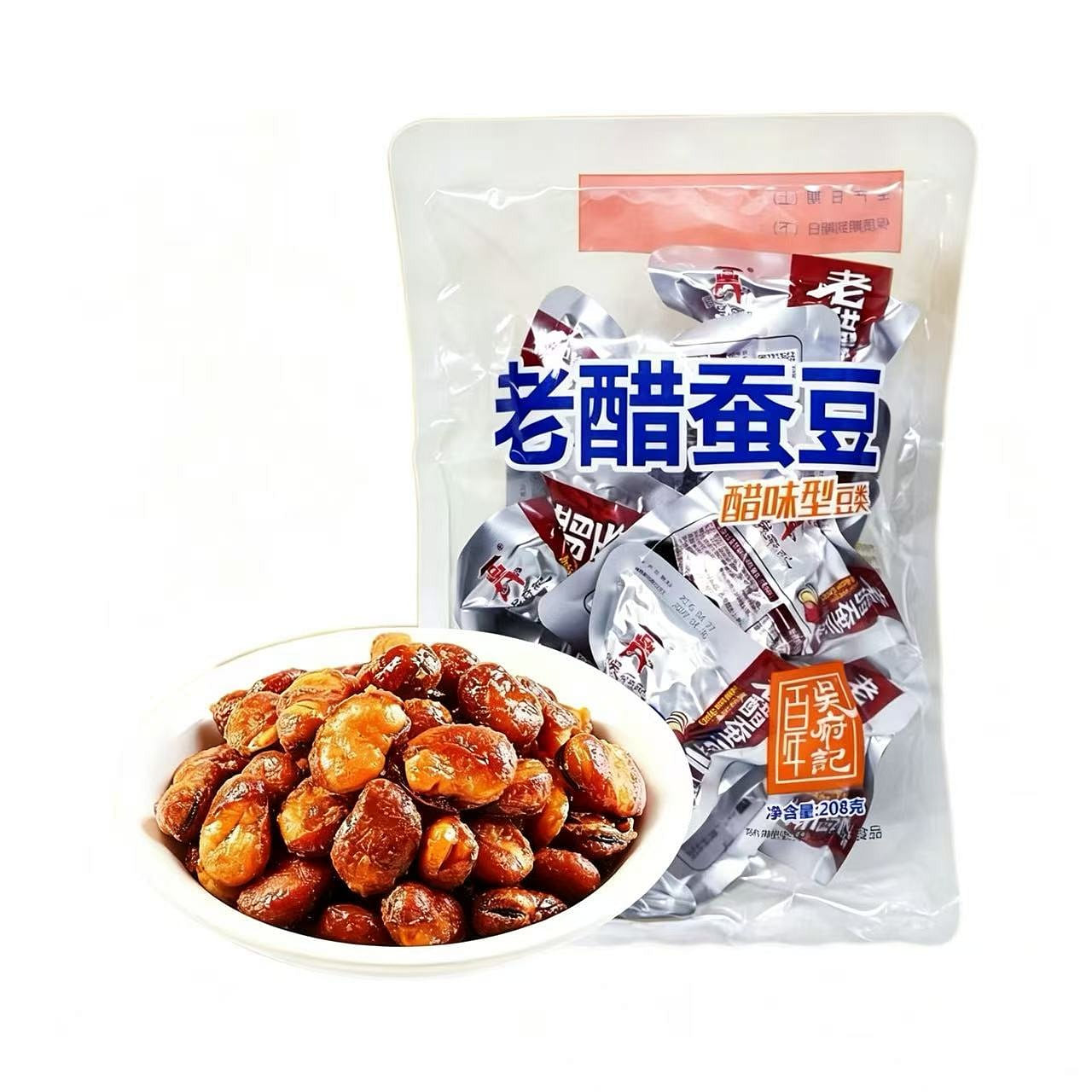 Wu's Century-Old Spicy & Vinegar Broad Beans 208g 1 pack