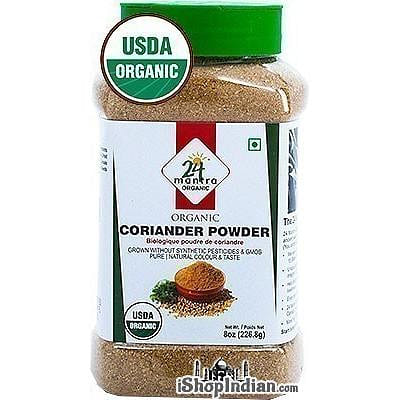 24 Mantra Organic Coriander Powder - 8 oz jar 8 온스