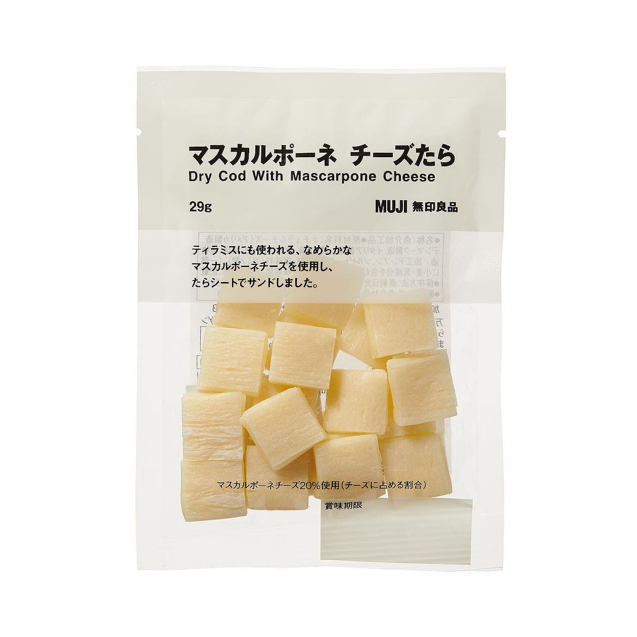 MUJI Mascarpone Cheese Cod 29g 1 개