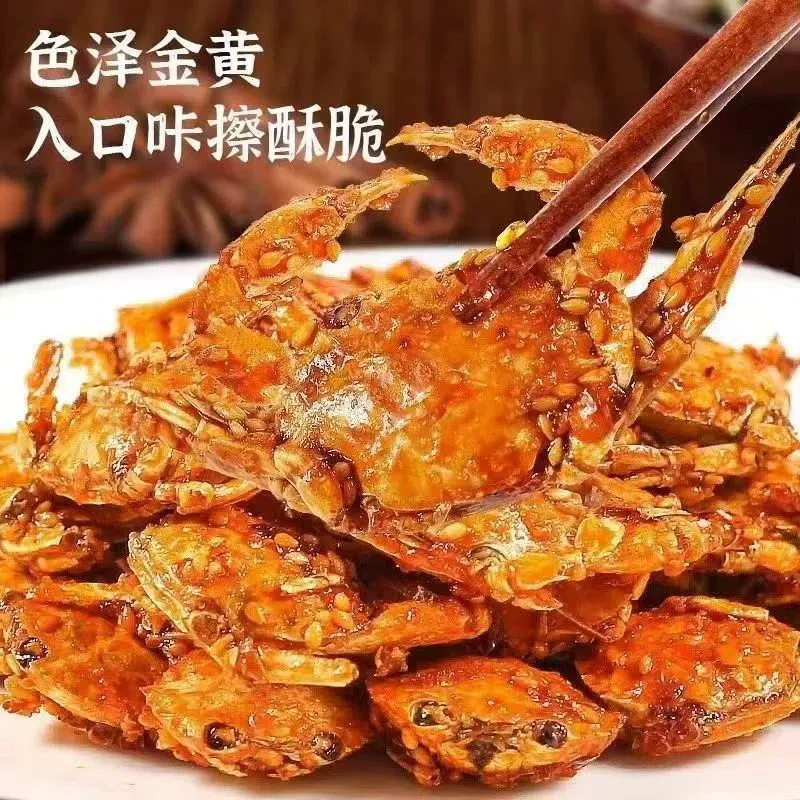 Spicy Crab Snacks, Spicy and Crispy 50g*1bag 50 กรัม