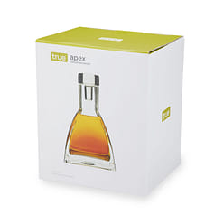 True Apex Decanter - Whiskey Liquor Decanter 26 Ounces, Hand Blown Barware with Crystal Stopper 26 盎司