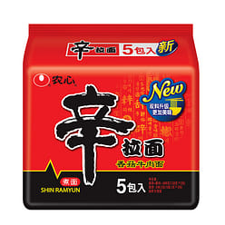 Nongshim Shin Ramyun (Shiitake Flavor) 120g*5bags 600 g