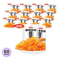 Weilong 매콤한 사천 두부피 스낵 60 그램*60 팩