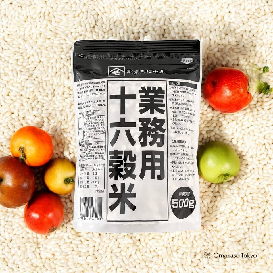 Morikitsu Shoten 16 Grain Rice 500g (50 Pieces) 500 グラム