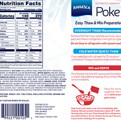 Annasea Frozen Shoyu Ahi Poke Kit 10 oz