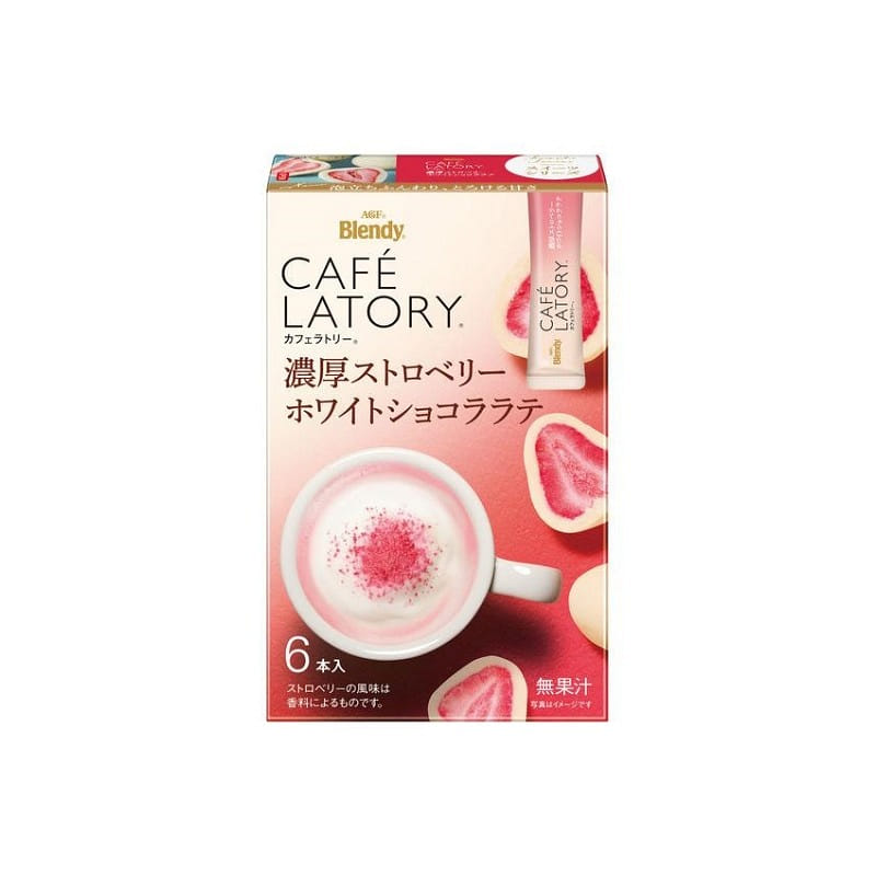 AGF Rich Strawberry White Chocolate Latte 6 viên 1 hộp