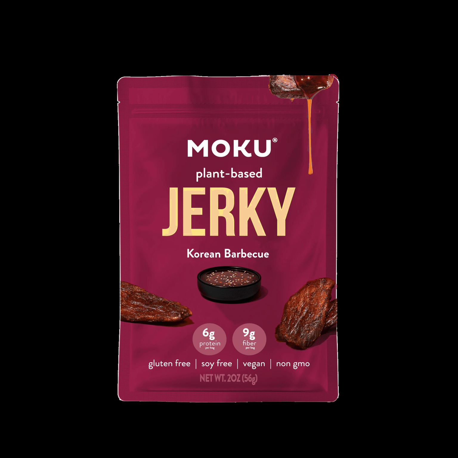 Moku Mushroom Jerky, Korean BBQ, 2oz 2 ออนซ์