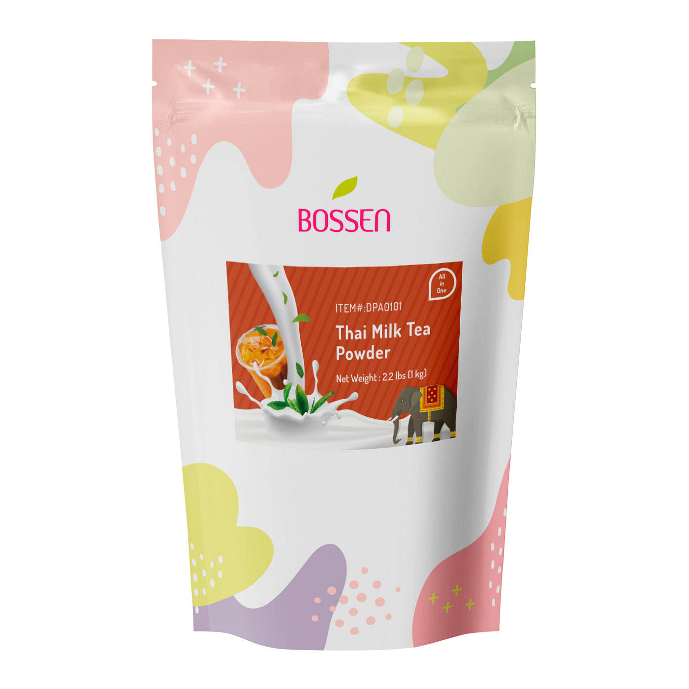 Bossen Thai Tea Powder - All in One 2.2 lb Bag 2.2 파운드