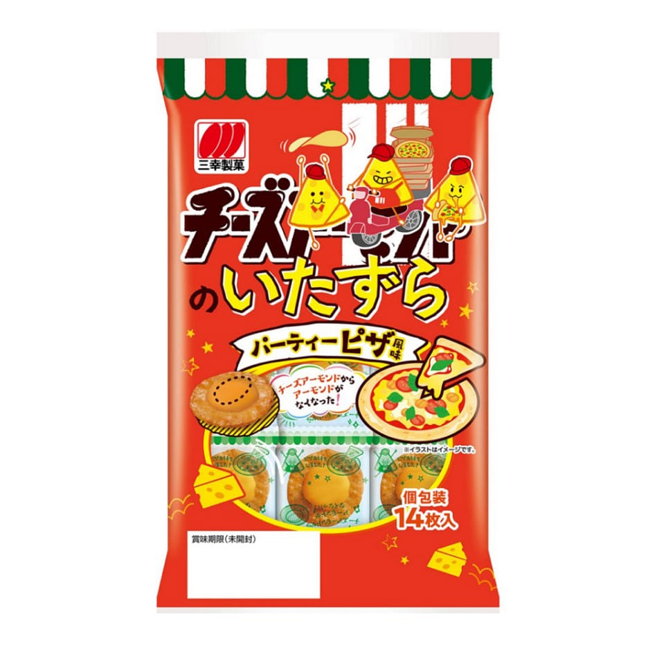Cheese prank party pizza flavor 14 pieces 1 케이스
