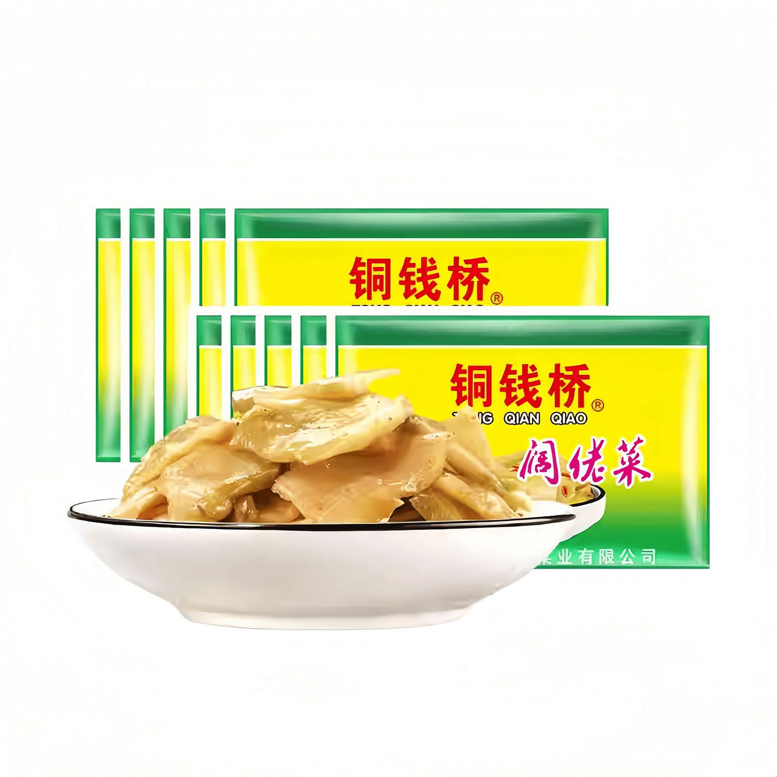 铜钱桥 榨菜片余姚特产学生下饭菜 30g*8包 240 克